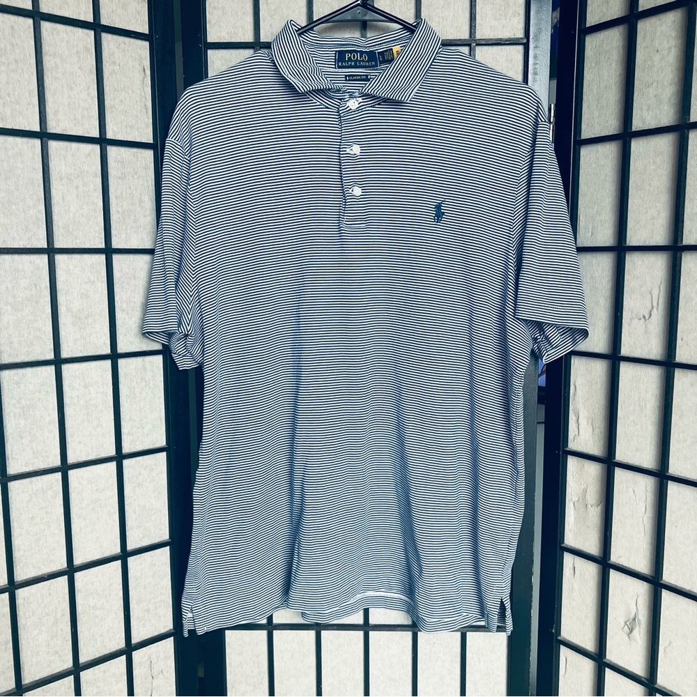 Polo Ralph Lauren stripe short sleeve polo sz L